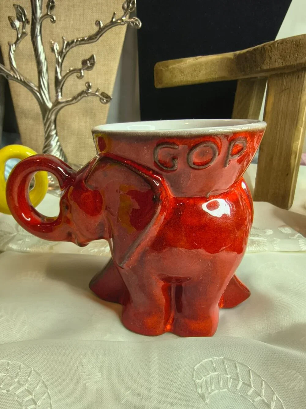 Francoma Rep. 1976 and 1977 Elephant Coffee Mugs